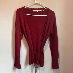 Max studio women’s small lace detailed cardigan